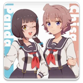 TV Anime "World Dyster" Acrylic Coaster C [Panda & Chise]