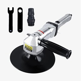 7-Inch Pneumatic Sander Heavy Duty Wet Air Sander/Polisher,Lightweight at 5.47 lbs,Adjustable Speed Up to 2500rpm Pneumatic Polisher Hand Sanding Tool