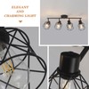 BUXVRCS Adjustable Multi-Directional Black Light Fixtures, Semi Flush Mount Ceiling