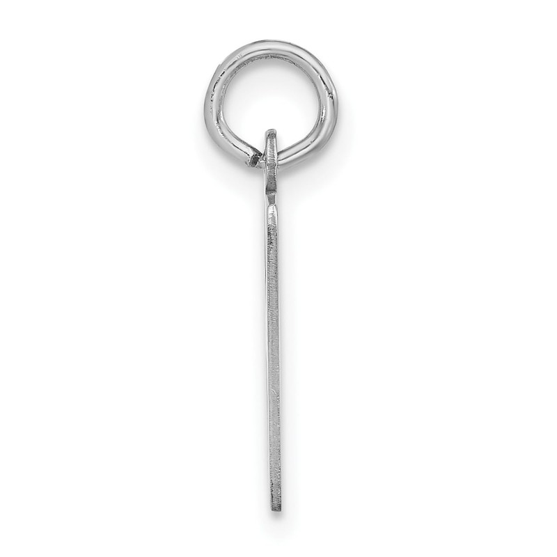 Solid 925 Sterling Silver Pendant Bubble Block Initial Letter H