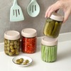 NETANY 6-pack 16oz Glass jars with Airtight Lids, Overnight Oats