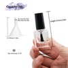 Agidea 6PCS Empty Nail Polish Bottles with Funnel, Empty Fingernail