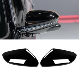 GOODFITMENT For Honda Civic 2016-2021 Pair Gloss Black Car Rearview Mirror Cap Cover Trim US