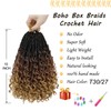 Boho Box Braids Crochet Hair for Women 10 Inch 7