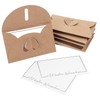 Mini Envelopes with Heart Closure (Set, 50 Envelopes, 50 Cards