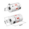 sourcing map Shaft Coupling 16mm to 16mm Bore L66xD40 Flexible
