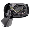TRQ Left Mirror with Heat without Housing Turn Signal without