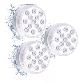 Importeek 3pz Lampara Sumergible Led Rgb Acuario Pecera Alberca