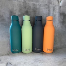 Baluni Water Bottle, Thermos Flask, Insulated Flask (Stainless Steel), Capacity 550 ml, Rustproof, Leak-Proof, BPA-Free, Sports, Trips, School, Study, Picnic, Office, Keeps Hot and Cold (Green)