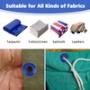 HESUSUSI Eyelets Set Blue for Tarpaulins 50 Pieces 28 x