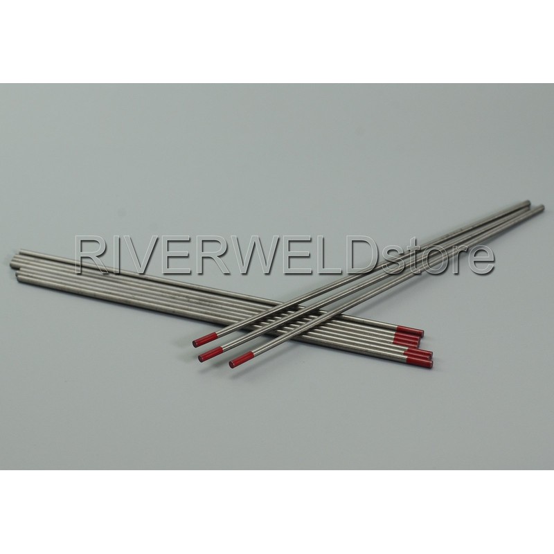 RIVERWELD TIG Welding Tungsten Electrode 2% Thoriated WT20 Red Tips