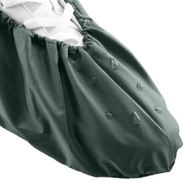 LINKEASE Reusable Boot & Shoe Covers Water Resistant Non Skid and Washable for Real Estate Contractors to Keep Floors Carpets Footwear and Rooms Clean - 2 Pairs (Extra Large, Grey)