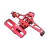 FONGKNOX Motor Bike Registration Plate Holder Red with LED Light