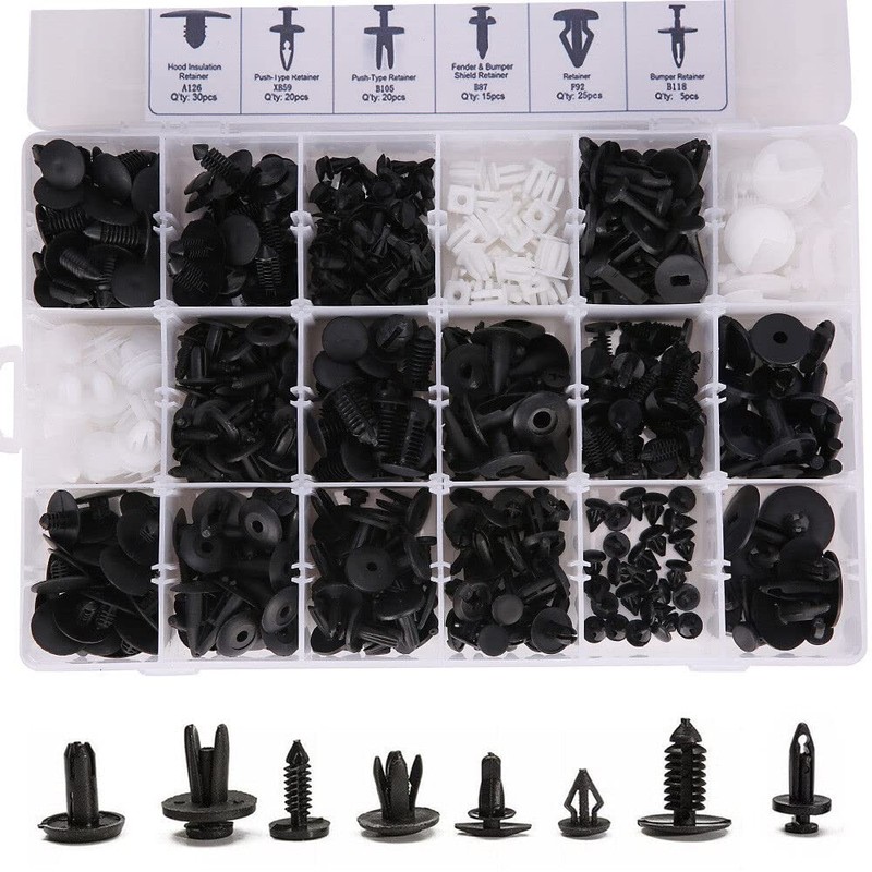 AIMALL 415pcs Car Body Retainer Clips Set Push Retainer Pin