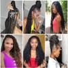 CFMY 8 Packs Crochet Braids Hair Curly 18 Inch Goddess