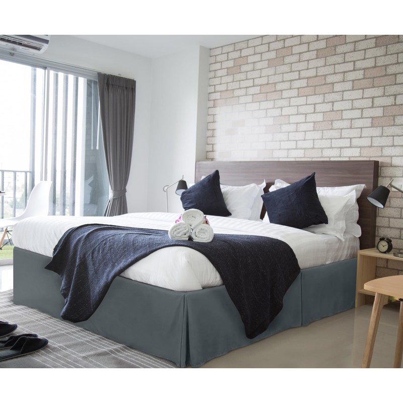 Utopia Bedding Bed Skirt - Soft Quadruple Pleated Ruffle -