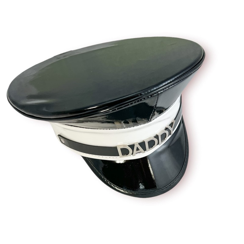 Police Hat Cosplay Punk Goth Captain Hat