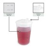Plastic Beaker with Drinking Lid | Adult Drinking Cup Drinking