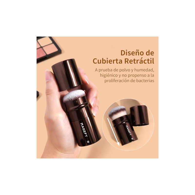 Brochas para Maquillaje Profesional, 7 PCS Brocha de Maquillaje de
