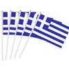 5 Pack Greece Greeks Mini HandHeld Stick Flag,Suitable For Various