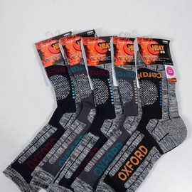 Men's Thick Thermal Hiking & Leisure Socks, 5 Pairs Assorted Colors 25-27cm