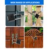 LUNEKUCK 2 Pcs Long Shackle Heavy Duty Combination Padlocks Outdoor