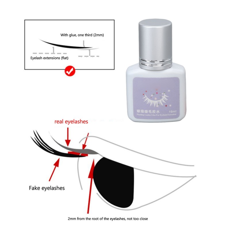 10ml Extra Strong Eyelash Extension Glue 2 to 3s Quick