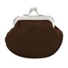 GERMANUS Baerbel Women's Leather Wallet with Clasp, brown, Classic
