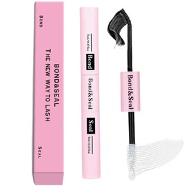 2-in-1 Lash Bond & Seal – Strong Hold Cluster Lash for DIY Extensions. Waterproof, Latex-Based for Individual & Cluster Lashes. Long-Lasting Mascara Effect, Easy Application, Smudge-Proof