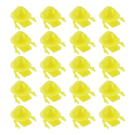 EMSea 20PCS Car Side Molding Clips Compatible with X-Trail T31 FCP-1067-NI-L64 Plastic Side Body Moulding Strip Trim Clips Fasteners Yellow