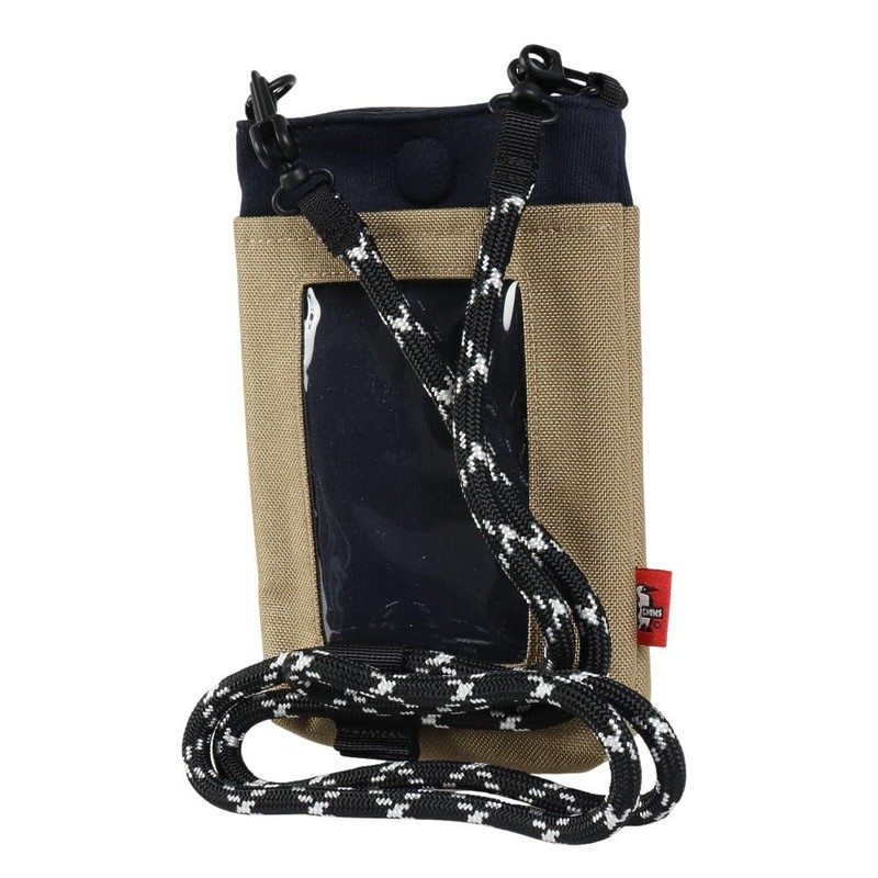 Chums Bag Rope Shoulder Pouch Sweat Nylon, navy/beige