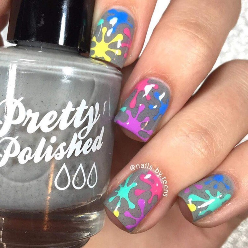 Whats Up Nails - Splatters Vinyl Stencils for Nail Art