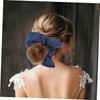 Ipetboom Hair Ties for Women - Large Denim Hair Scrunchie