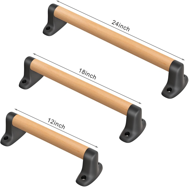 SELEWARE 12 inch Playground Safety Handle Wood Kids Playground Grab