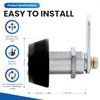 Combi-Cam Combinated Lock 7850R - Large Black Cam Lock |