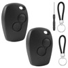 guobinZH Pack of 2 Car Key Casing 2 Buttons Remote