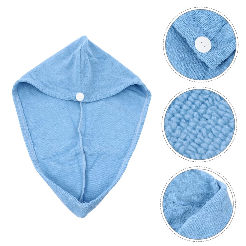 FOMIYES Hair Drying Towel Wrap Super Absorbent Microfiber Head Wrap
