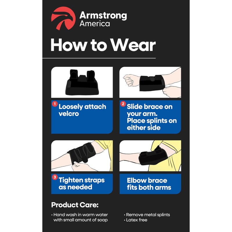 Elbow Splint Tendonitis Elbow Brace | Cubital Tunnel Brace for