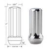 DCVAMOUS 24 PC 14x1.5 Lug Nuts Black 7-Spline Compatible with