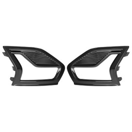 HECASA Pair Fog Light Bezels Compatible with 2019-2020 Ford Fusion Replacement for FO1039231 FO1038231 Front Bumper Driving Fog Lamps Cover Trim Driver&Passenger Side