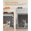 Feandrea Modern Dog Crate Furniture with Charging Station, Kennel Indoor