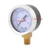 Walfront Pressure Gauge 0-30psi/2bar, 1/8" BSPT, Dual Scale, Compact, Metal