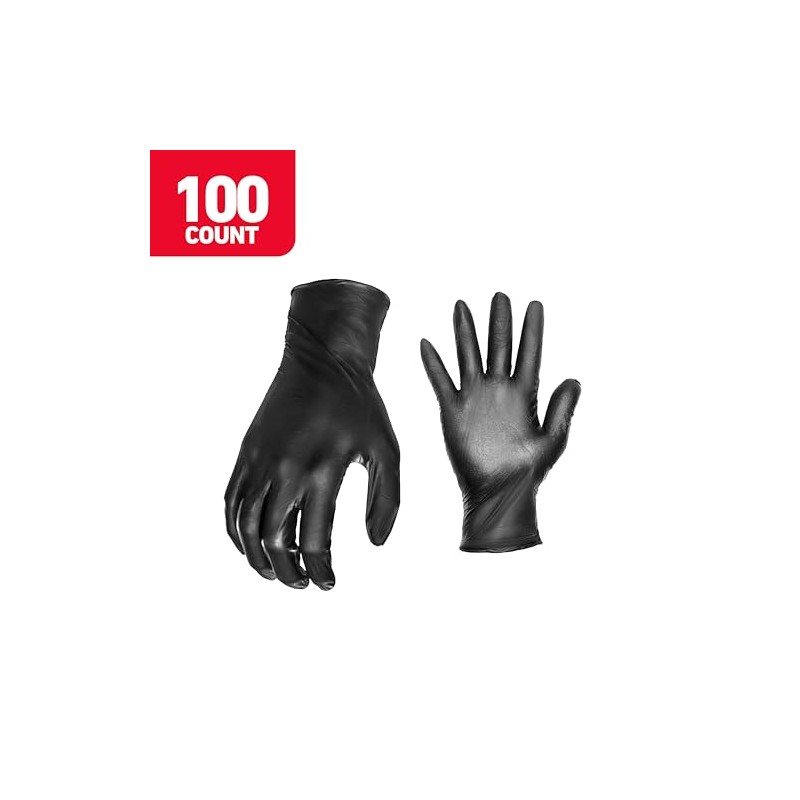 Big Time productos grasa overol guantes de nitrilo desechables, X-large