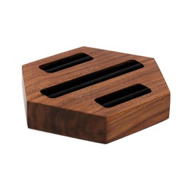 Yookin Wood Ring Display Stand Ring Holder Walnut Jewelry Organizer Stand for Rings Earrings Selling Jewelry Trays Idea Gift for Women