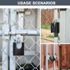 ZHEGE Outdoor Combination Padlock, 4 Digit Padlocks with Code, Heavy