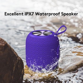 Bluetooth Speaker Wireless Portable Speaker Mini Bluetooth 5.0 Dual Pairing 360° HD Surround Sound & Rich Stereo Bass, IPX7 Waterproof Speakers for Travel, Pool and Outdoor