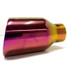 Gearhead Exhaust Tip GOLDEN PURPLE BLUE 2.25" IN 4" Out