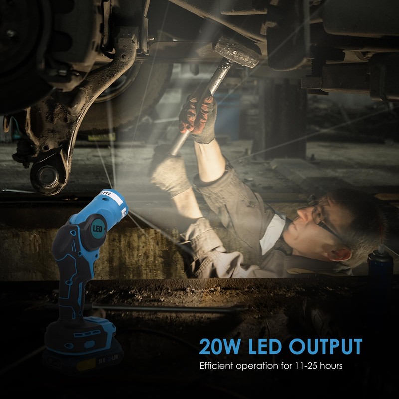 OTYTY LED Work Light for Makita 18V LXT Lithium Battery,