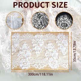 1PCS White Lace Table Runner, Vintage Floral Embroidery Tablecloth, Rustic Lace Fabric Table Runners/ Ivory White Classy Table Runner, Ivory White Classy Tableing Runners for for Wedding