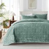 Grassix Velvet King Size Quilt - Luxury Cozy Aqua Green